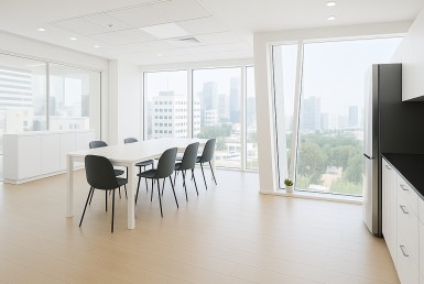 90 מ"ר למכירה במגדל מרכזי, בגימור גבוה קרובים לרכבת ולאיילון- מטבחון